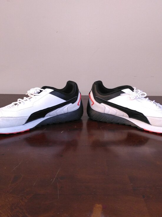 PUMA Porsche Legacy SpeedFusion SHOES Size 13 White Black Firelight 306996-02 main image 10